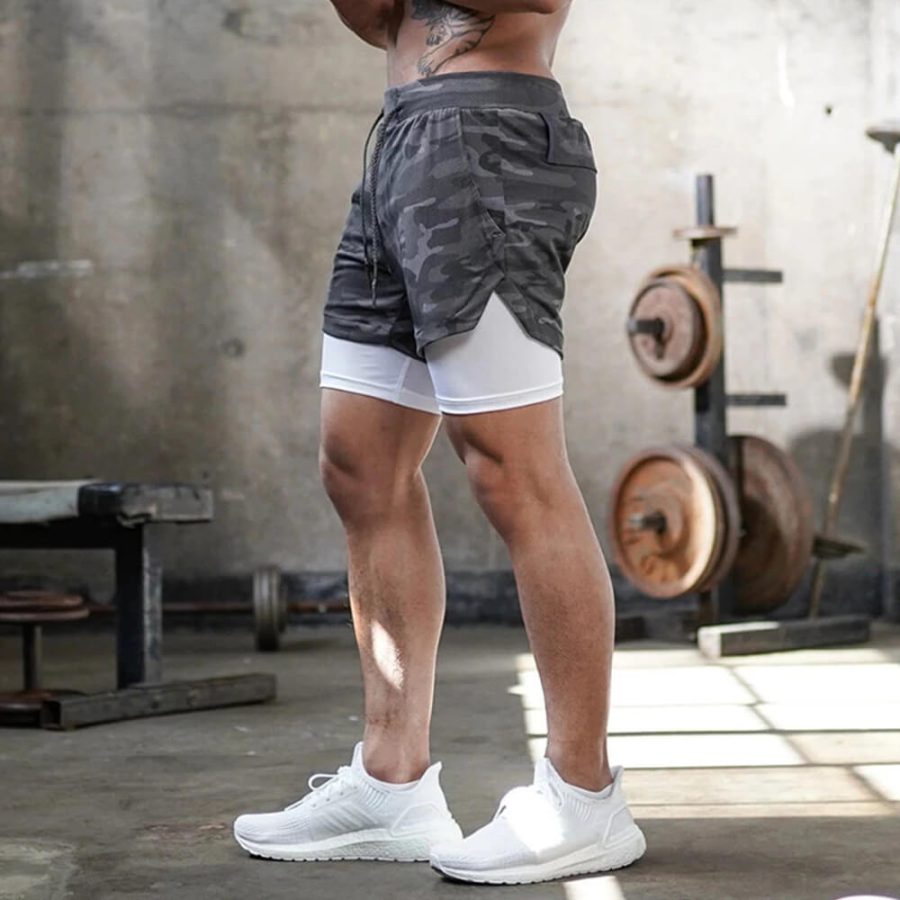 Men's Camo Workout Shorts