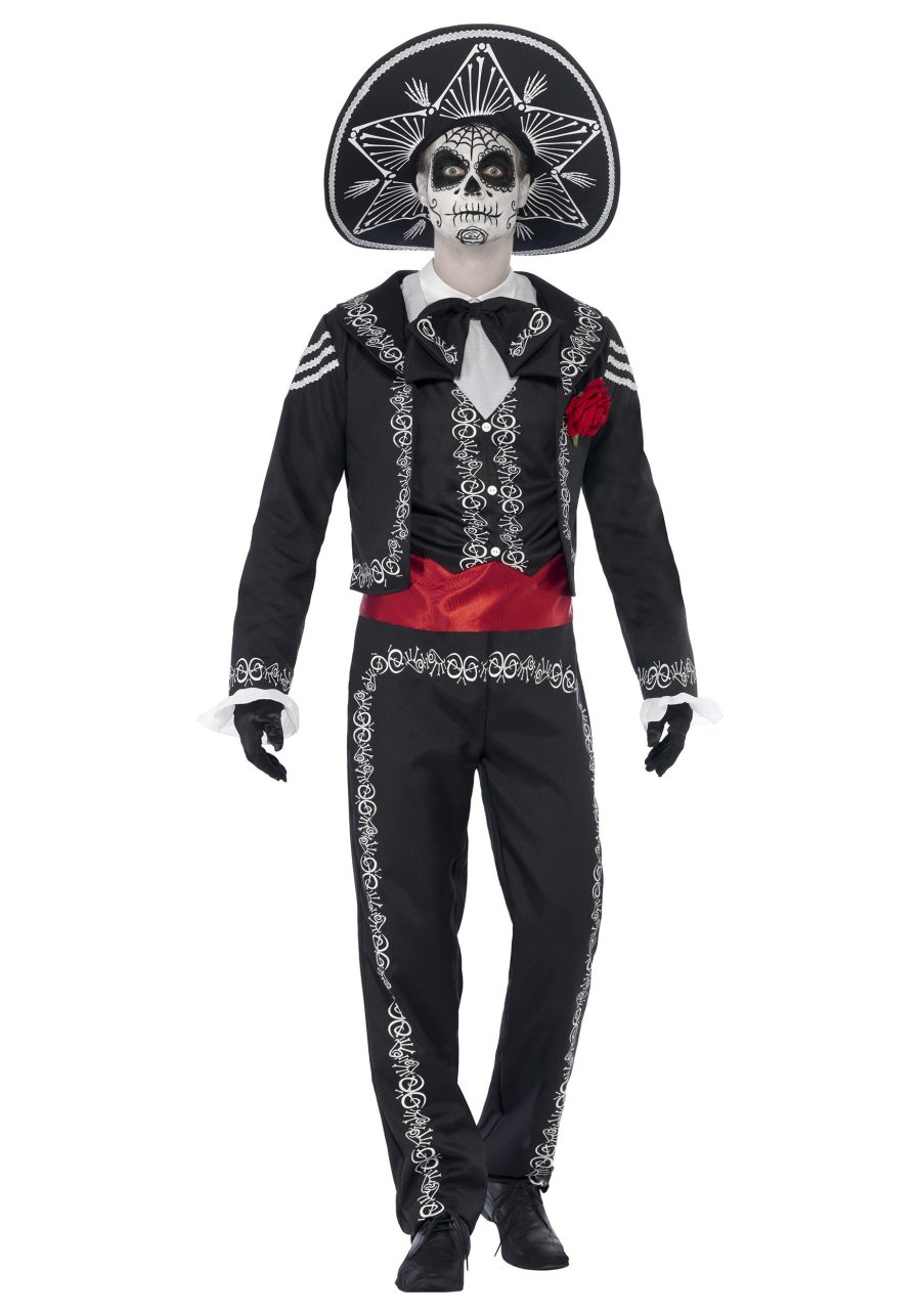 Men's Day of the Dead Senor Bones Costume