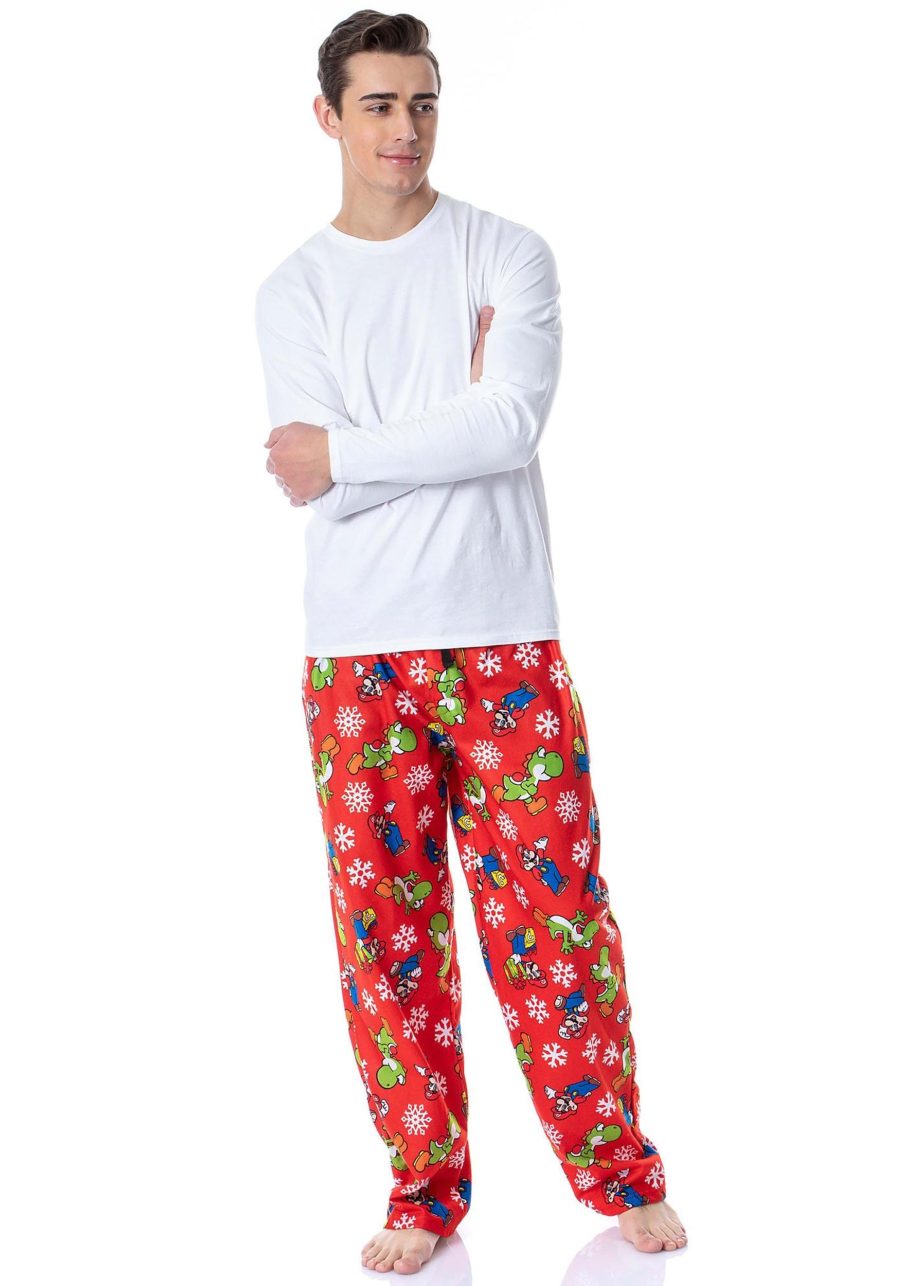 Men's Mario & Yoshi Gifts and Flakes Sleep Pants