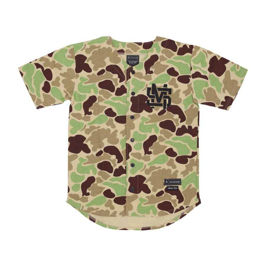 Men's Monogram Jersey Camouflage Button Jacket