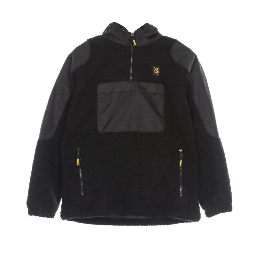 Men's Retrofuture Sherpa Hooded Jacket Black