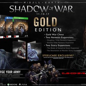 Middle-earth: Shadow of War Gold Edition Steam Key