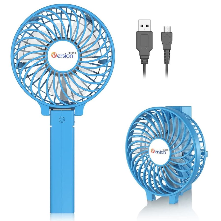 Mini Handheld Fan, Usb Desk Fan, Small Personal Portable Table Fan With Usb Rech