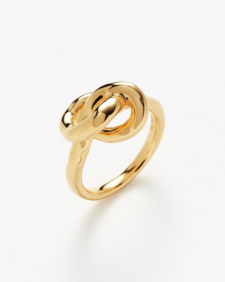 Molten Knot Stacking Ring | 18k Gold Vermeil