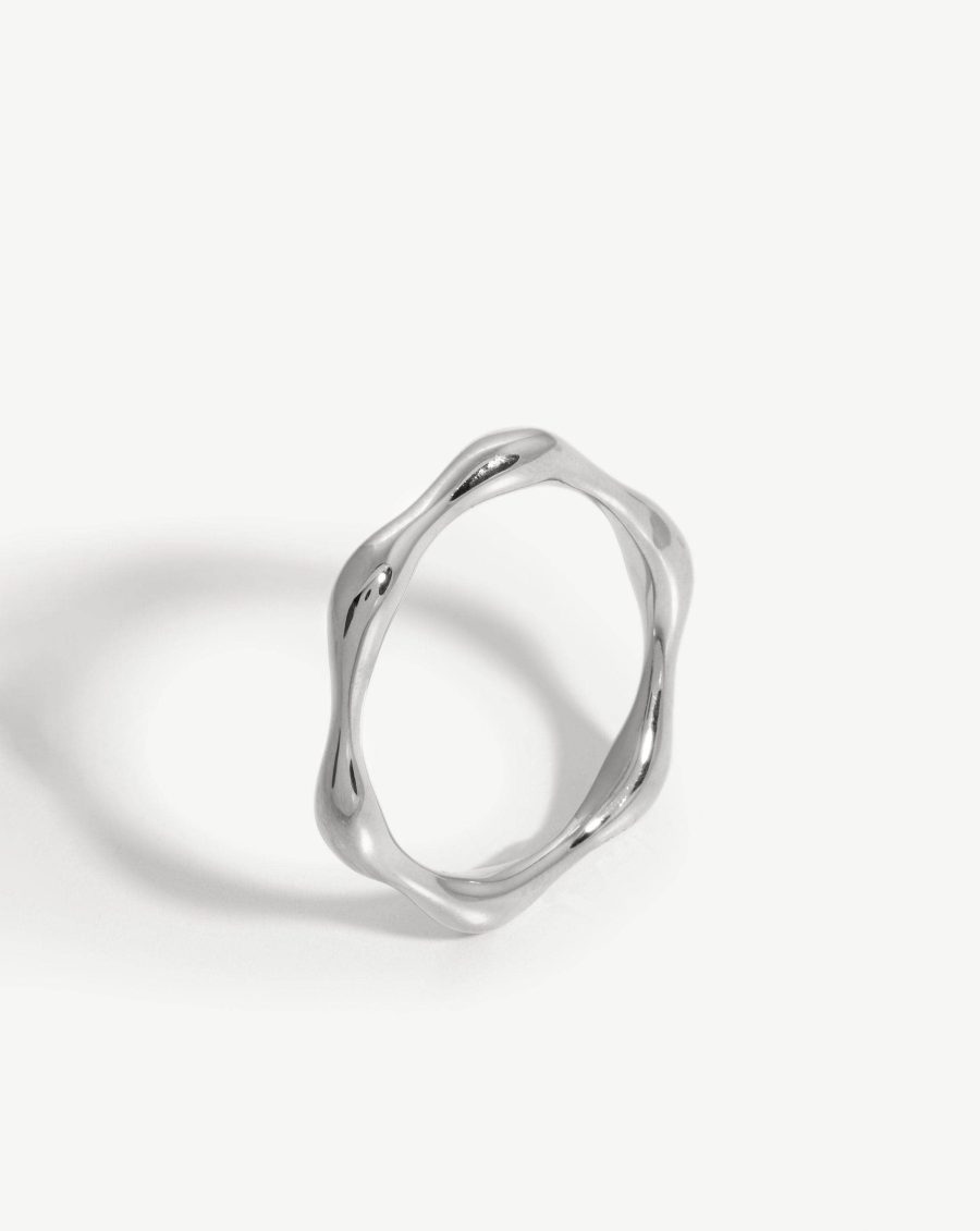 Molten Stacking Ring | Sterling Silver