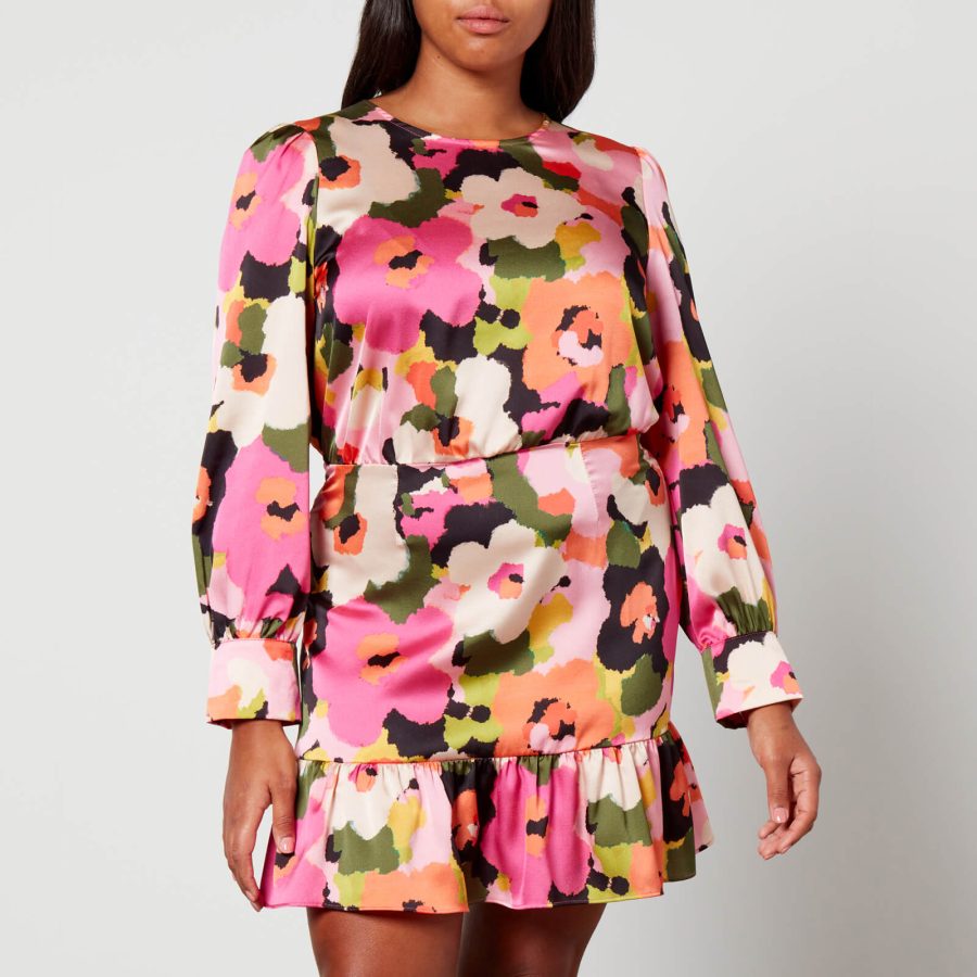 Never Fully Dressed Printed Crepe Mini Dress - UK 6