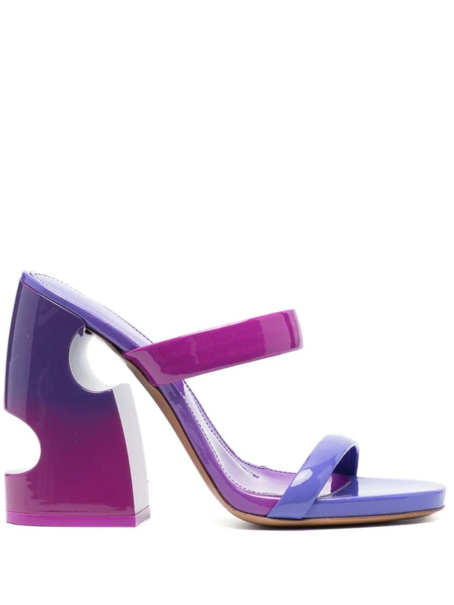 OFF-WHITE WOMEN Shade Meteor Block Mule Sand Fuchsia Violet