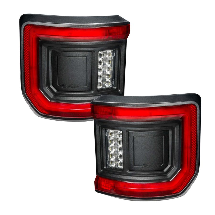 ORACLE LIGHTING 5882-504 Tail Light Assembly; LED; Clear Lens; Black Housing; White/ Red/ Amber Bulb; Set Of 2