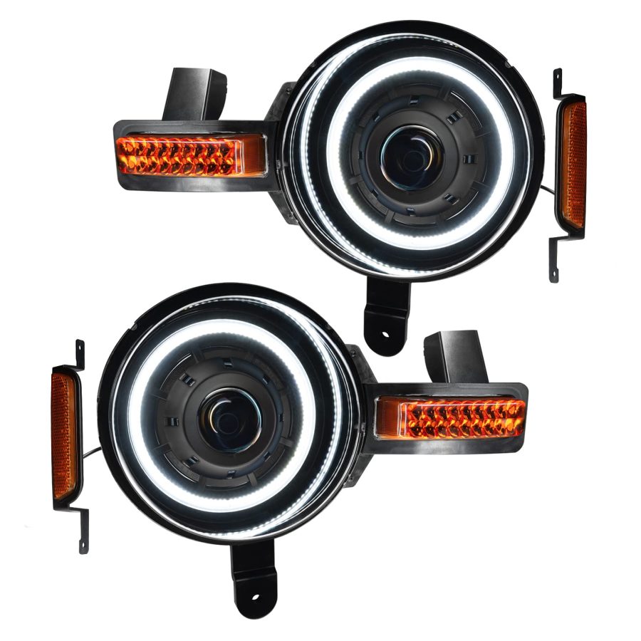 ORACLE LIGHTING 5886-001 Lighting Oculus Bi-LED Projector Headlights | 2021-2023 Ford Bronco, 1 Pair of Replacement Headlights (White )