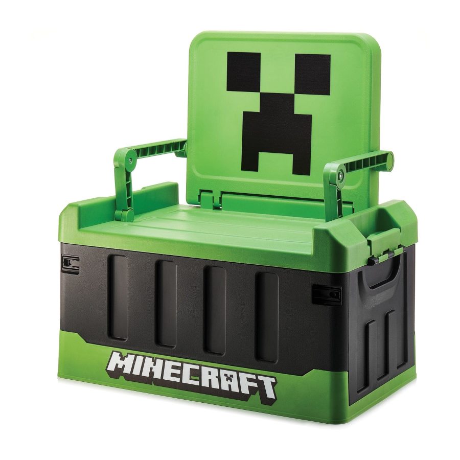 Official Minecraft Bedroom Storage Box with folding chair