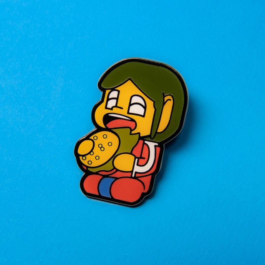 Official SEGA Alex Kidd Pin Badge