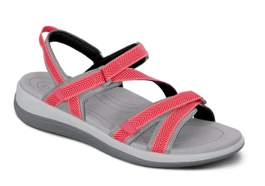 Orthofeet Shoes 901 Lake Women's Slip On Sandal - Cushioning Sole - Wide