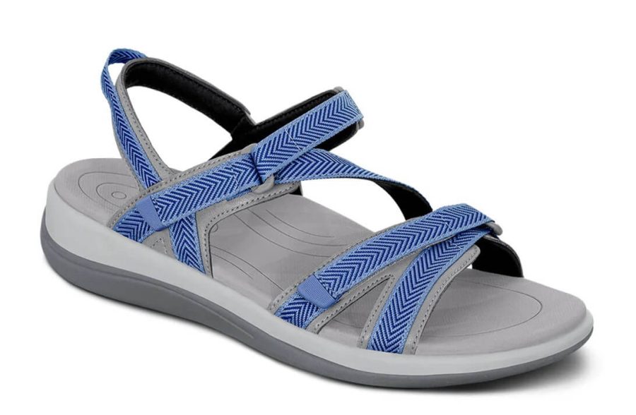 Orthofeet Shoes 903 Lake Women's Slip On Sandal - Cushioning Sole - Wide