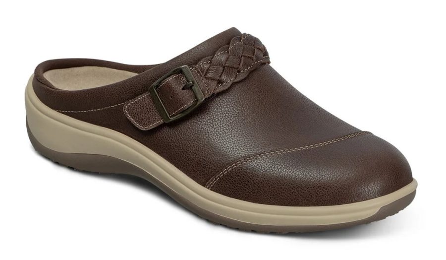 Orthofeet Shoes Irma 72012 Women's Casual Clog Shoe - Slip On - Extra Wide - Extra Depth