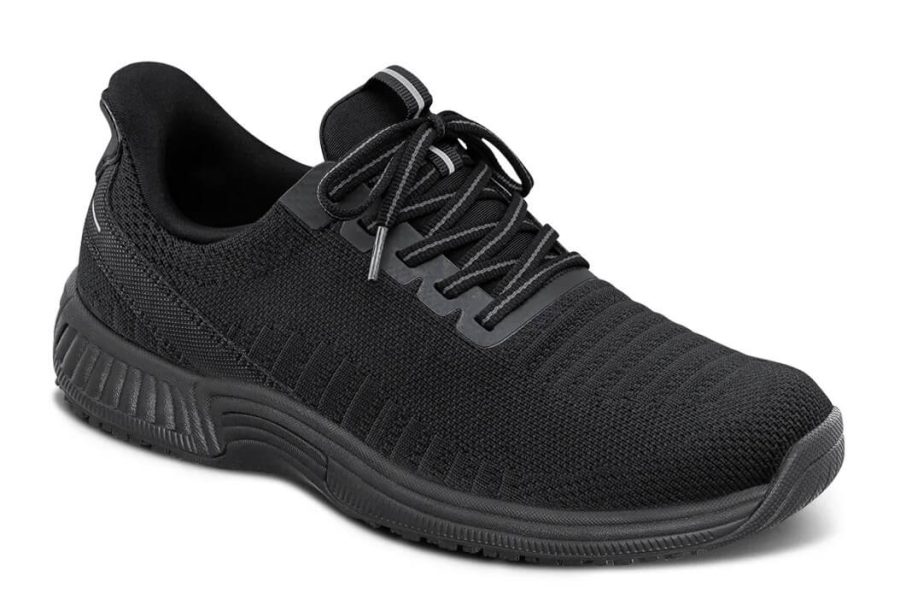 Orthofeet Shoes Kita 80016 Women's Hand's Free Step In Athletic Shoe - Stretch Fabric - Extra Wide - Extra Depth