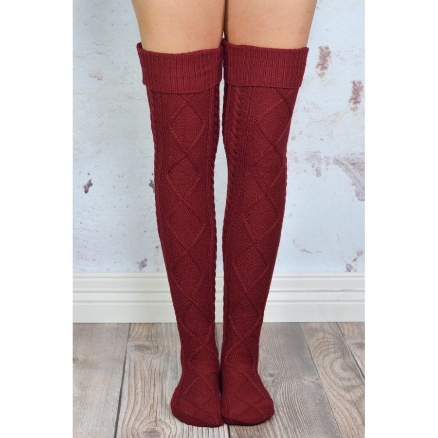 Over The Knee Knit Socks