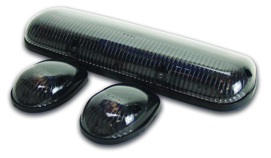 PACER PERFORMANCE 20-253S Hi-Five Smoke Chevy Style Cab Roof LED Light Kit, (Pack of 3)