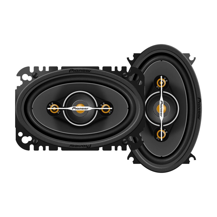 PIONEER TS-A4671F 4x6 INCH 4-Way Full Range Speakers (Shallow Mount) - 210 Watts Max / 30 RMS (Pair)