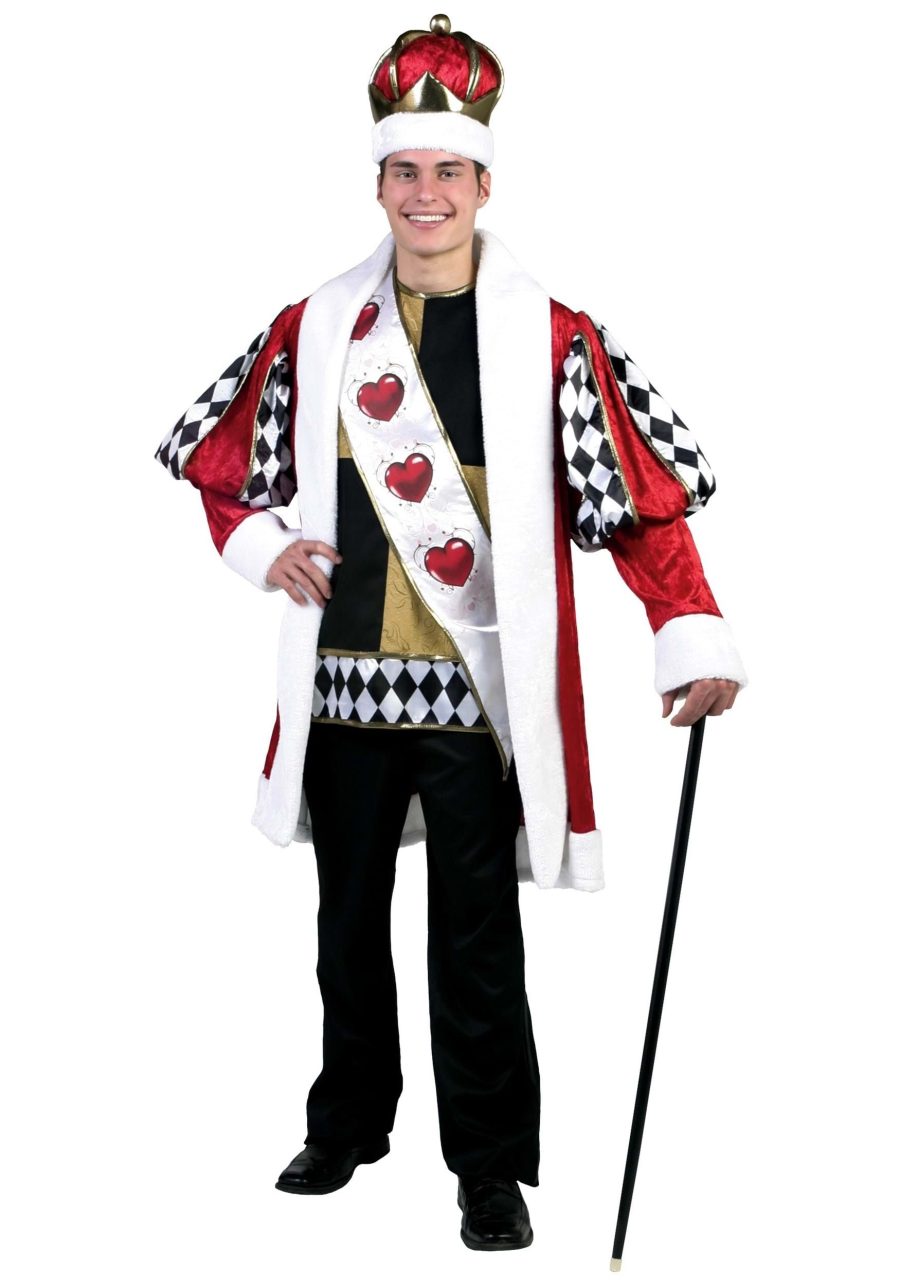 Plus Size King of Hearts Men's Costume