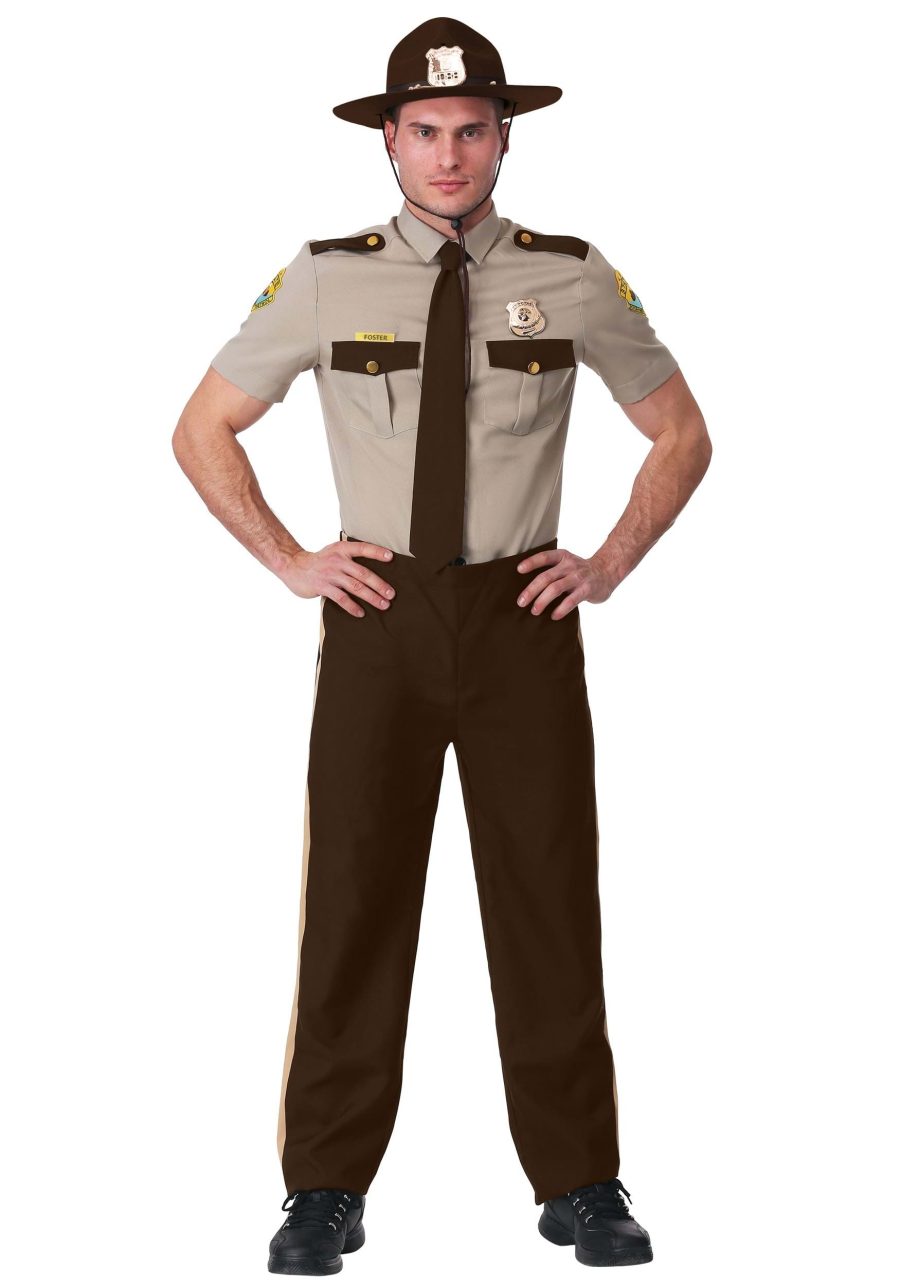 Plus Size Super Troopers State Trooper Costume for Adults