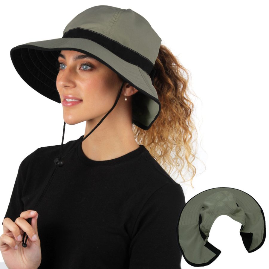 Ponyflo ® Outdoor Sun Hat - Olive/1SFM