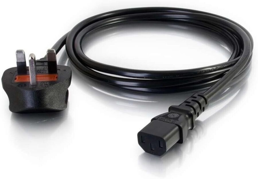 Power Cable UK 3 Pin Plug to IEC C13 Kettle Lead Computer Mains Cable �