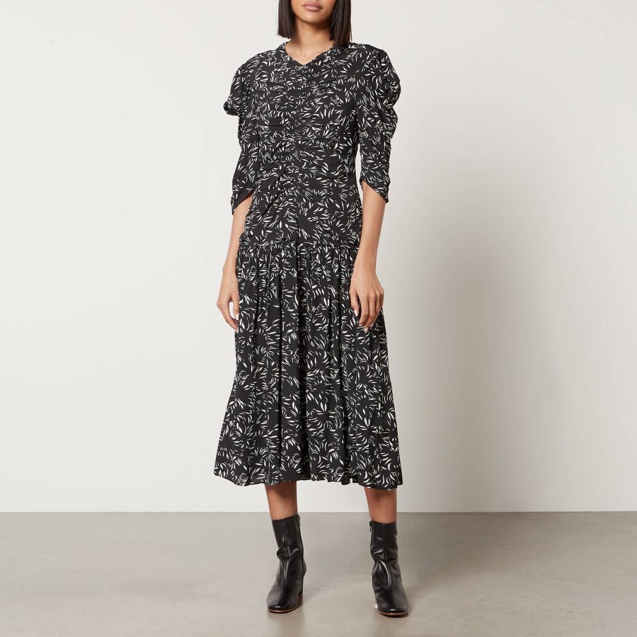 Proenza Schouler Printed Crepe de Chine Dress - US 6/UK 10