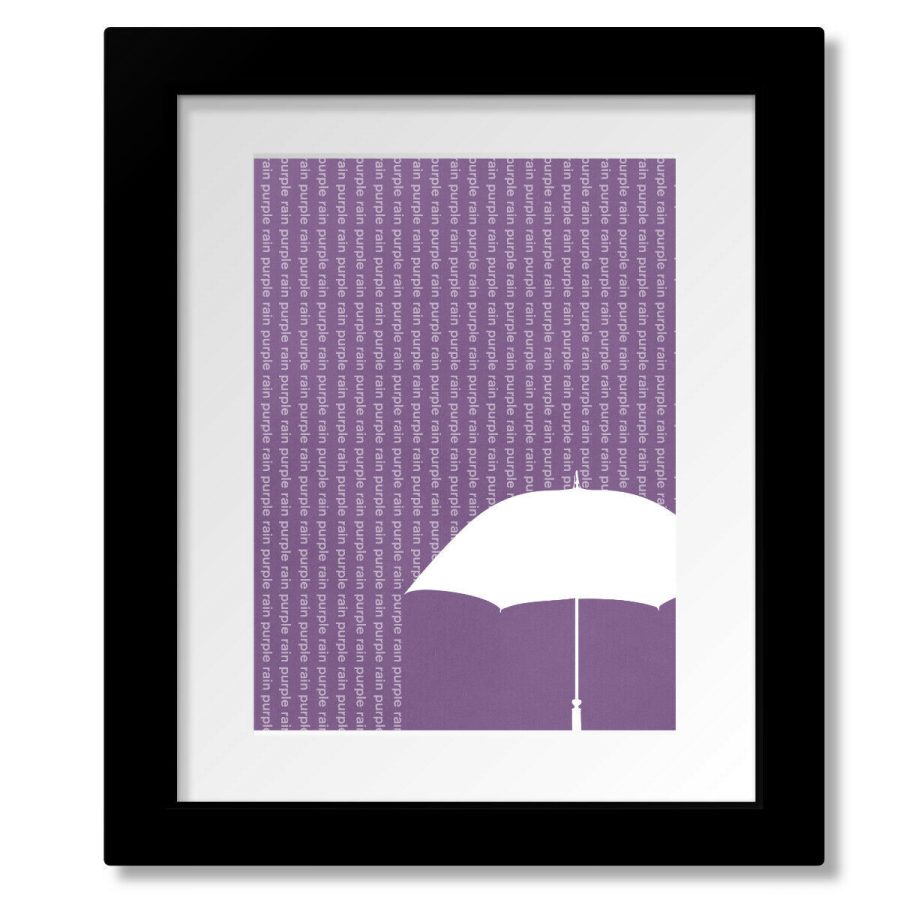 Purple Rain by Prince - Song Lyric Classic Rock Music Print, Canvas, or Plaque