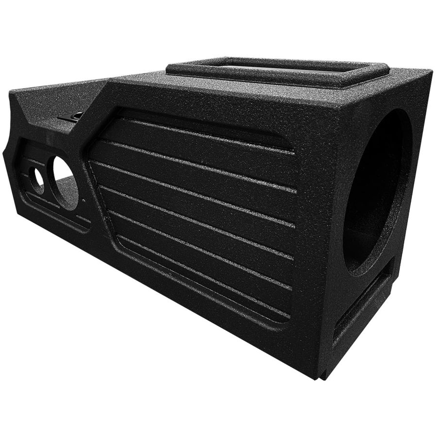 QPOWER QBGMC-CC-07 QBOMB 07-13 GM/Chevy Crew Cab Center Console Single 12 INCH Vented Empty Woofer Enclosure