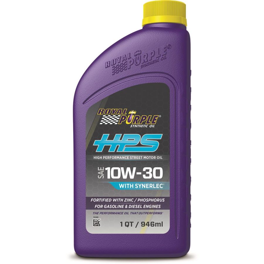 ROYAL PURPLE 31130 Synthetic HPS Street 10W-30 Motor Oil - 1 Quart Bundle with Koozie (Case of 6)