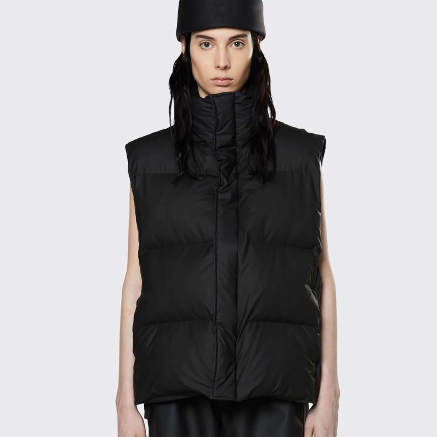 Rains Quilted Padded Matte-Shell Vest - L