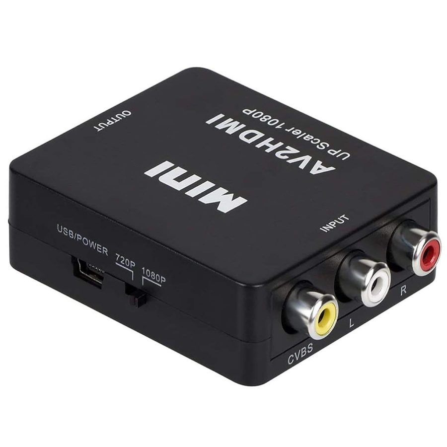 Rca To Hdmi, Av To Hdmi, 3Rca Cvbs Composite Audio Video To 1080P Hdmi Converter