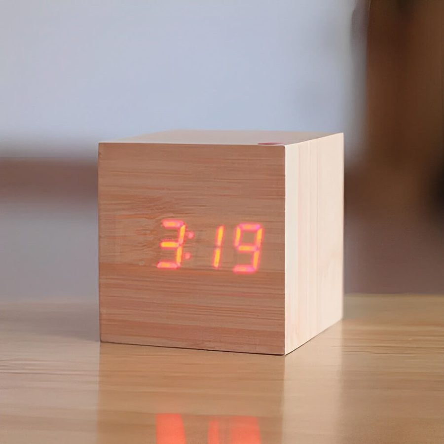 Real Wood Alarm Clock