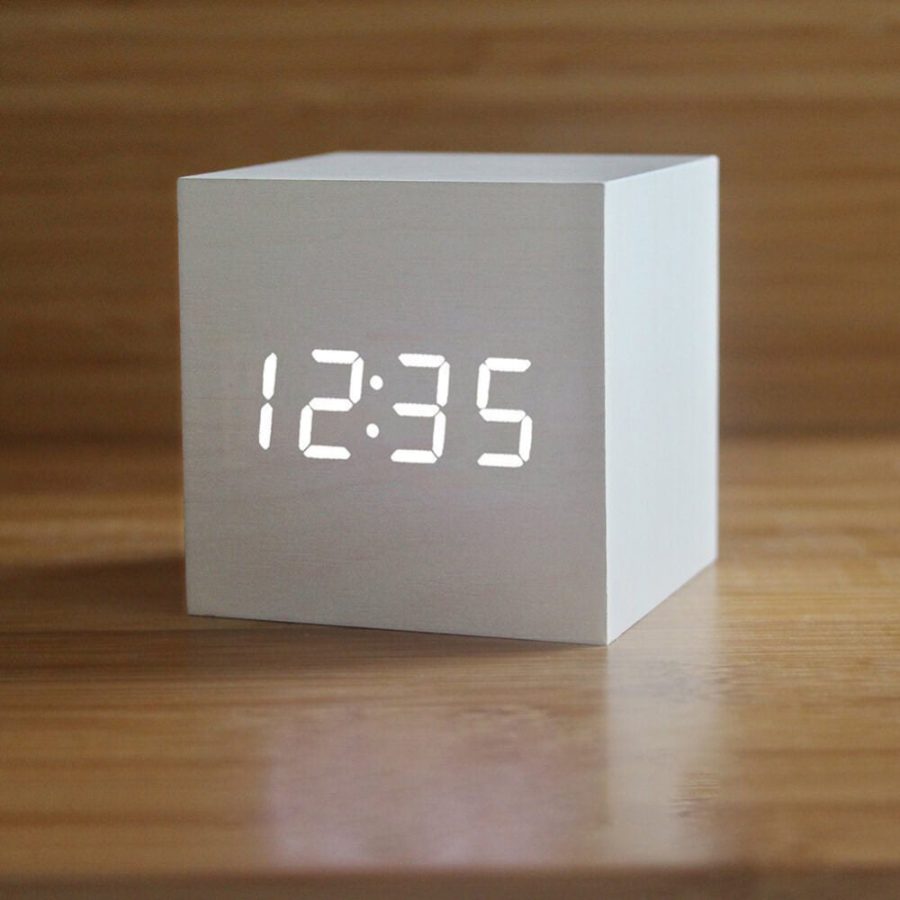 Real Wood Alarm Clock