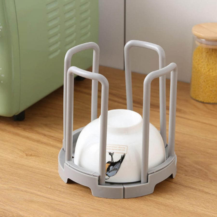 Retractable Draining Bowl Rack