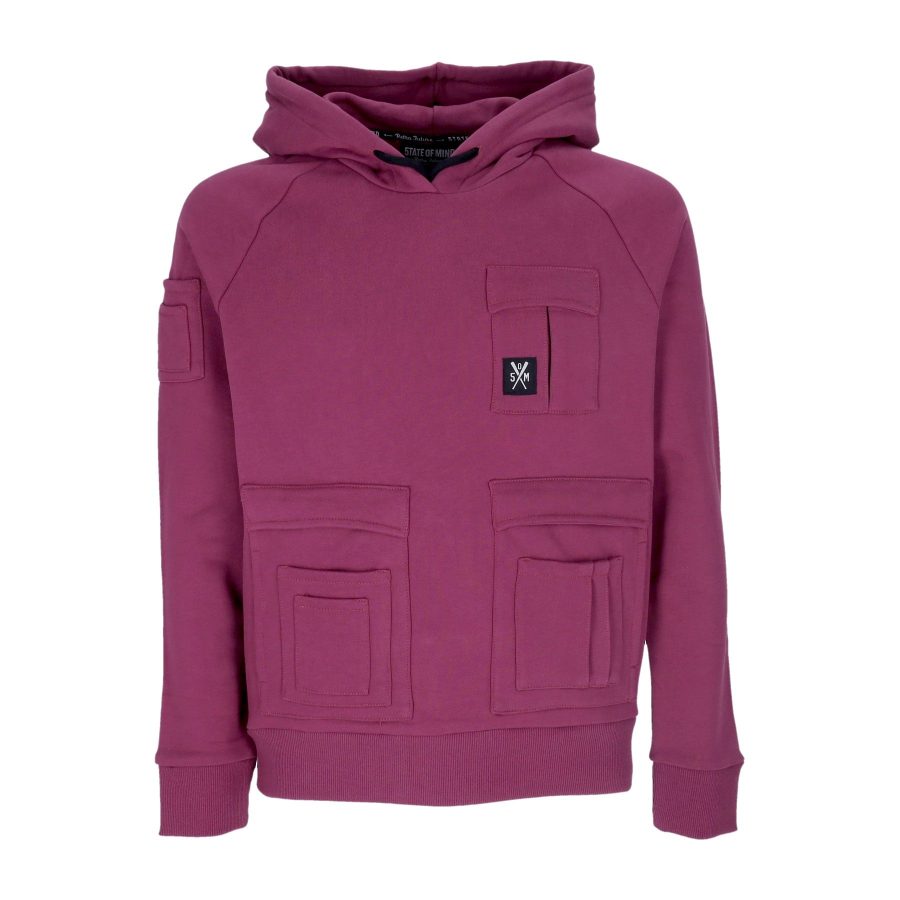 Retrofuture Combat Hoodie Purple Men's Hoodie