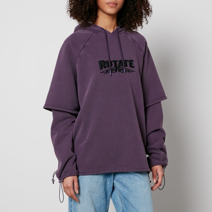 Rotate Sunday Logo Cotton-Jersey Hoodie - M