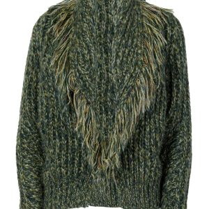 SKILLS & GENES FRINGED CARDIGAN