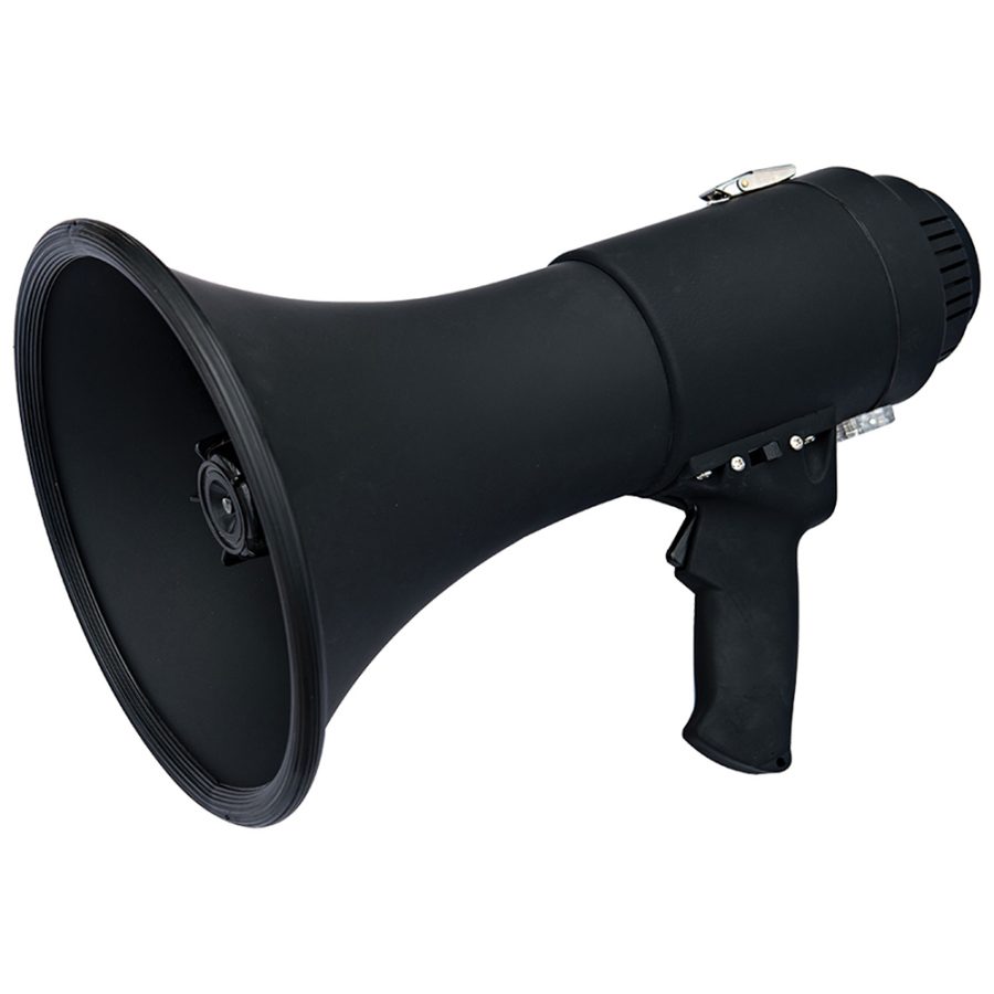 SPECO ER370B ALL-BLACK DELUXE MEGAPHONE W/SIREN - 15W