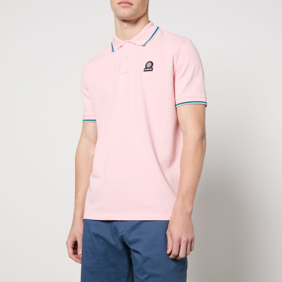 Sandbanks Logo-Appliquéd Cotton-Piqué Tipped Polo Shirt - L