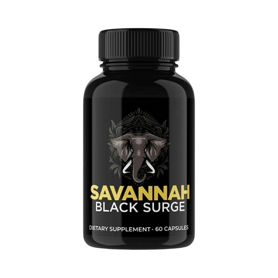 Savannah Black Surge Pills Black Surge Formula Male Support 60 Capsules