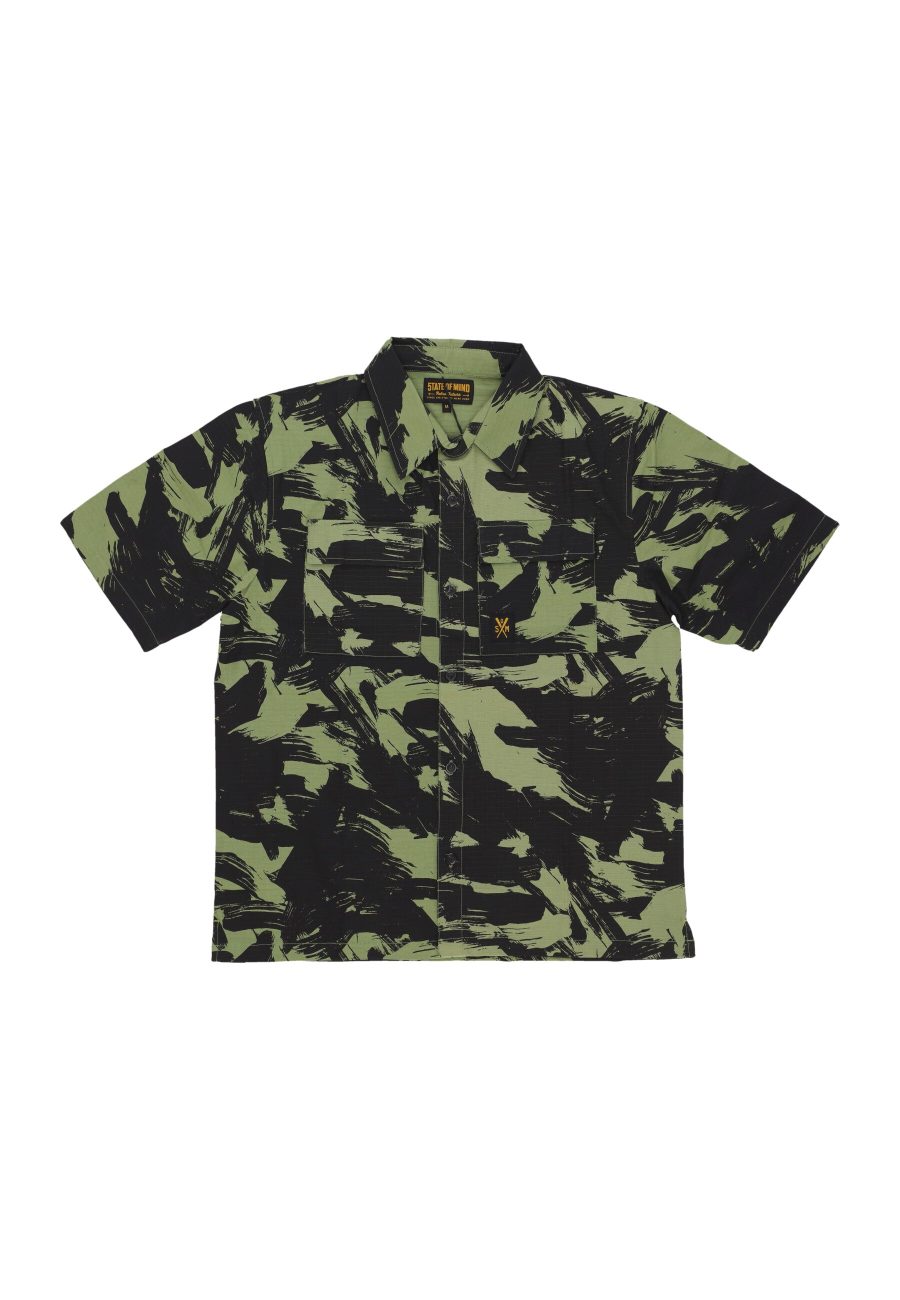 Short Sleeve Men's Combat Shirt Military/camo