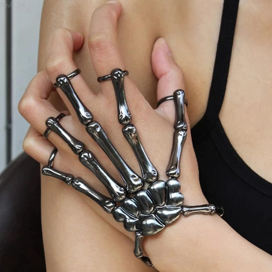 Skeleton Hand Ring Bracelet