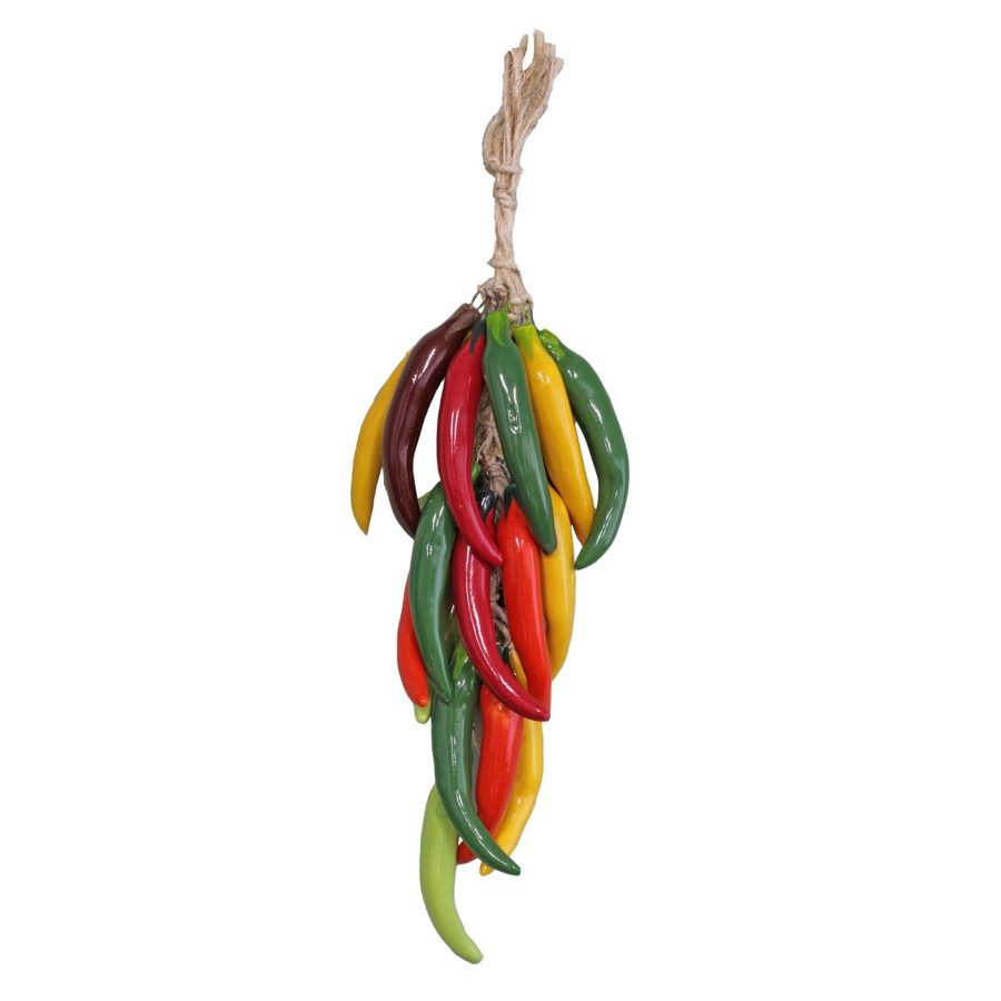 Small Ceramic Ristra: Multicolored Miracielo Chiles