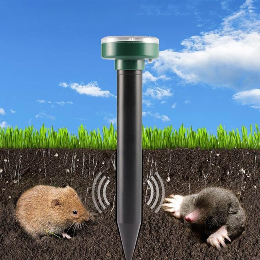 Solar Powered Mole Repeller