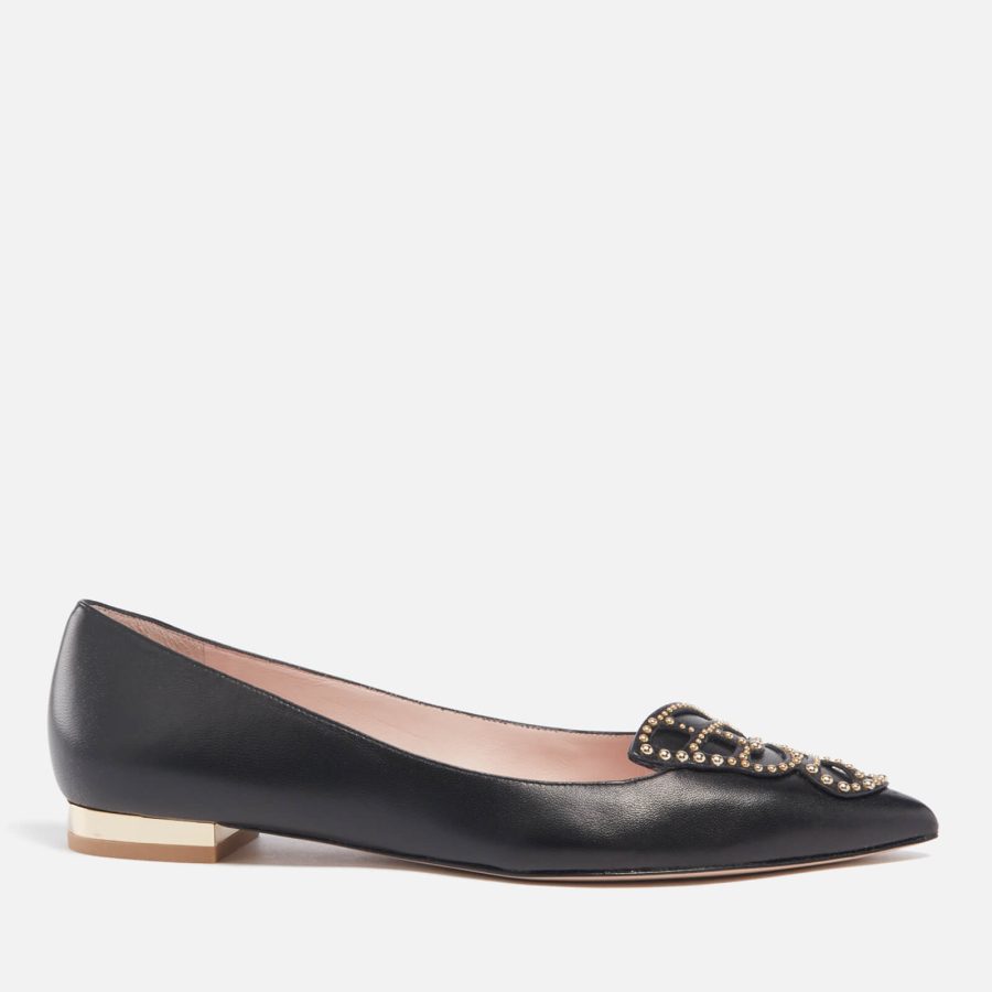 Sophia Webster Women's Bufferfly Embellished Leather Ballet Flats - UK 5