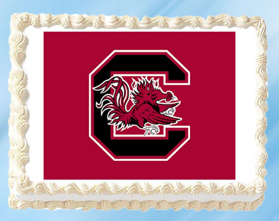 South Carolina Edible Image Topper Cupcake Frosting 1/4 Sheet 8.5 x 11"