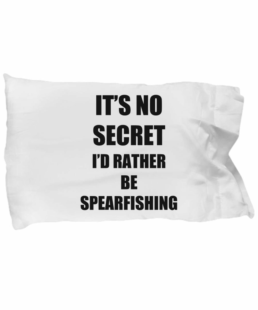 Spearfishing Pillowcase Sport Fan Lover Funny Gift Idea for Bed Set Standard Siz