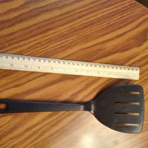 Tailor made products wide slotted spatula turner black