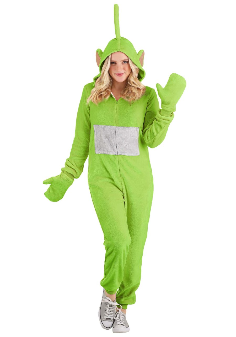 Teletubbies Dipsy Jumpsuit Costume Adult Size